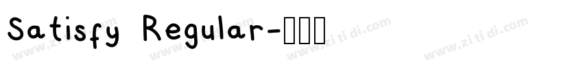 Satisfy  Regular字体转换